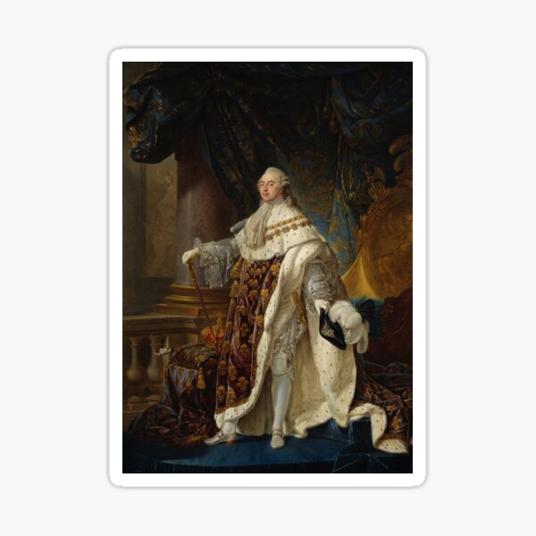 King Louis XVI of France (1778-1779) - Antoine-François Callet Sticker for  Sale by SALON DES ARTS