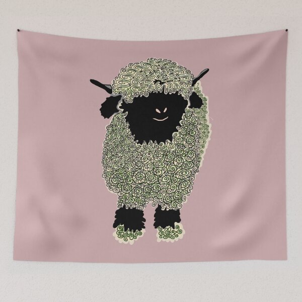 Item preview, Valais curly sheep designed and sold by biffybobcat.
