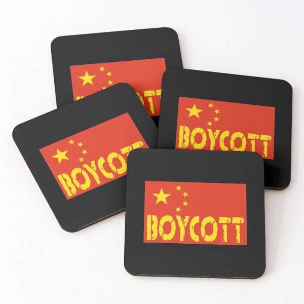 Item preview, Boycott China - Chinese Flag Design designed and sold by BunchOfWords.