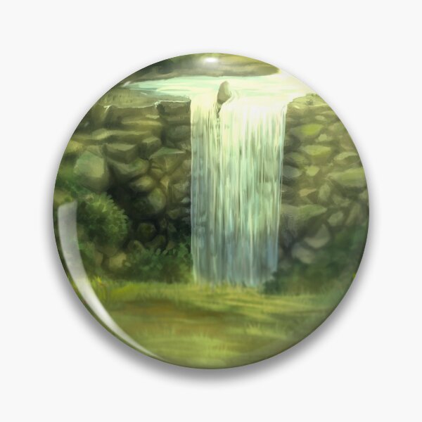 Item preview, Peaceful Nature Waterfall Forest (Landscape) designed and sold by Extra-Feathers.