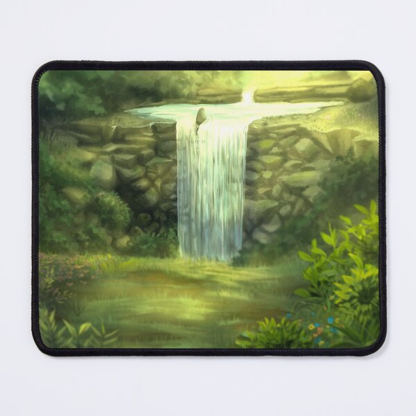 Item preview, Peaceful Nature Waterfall Forest (Landscape) designed and sold by Extra-Feathers.