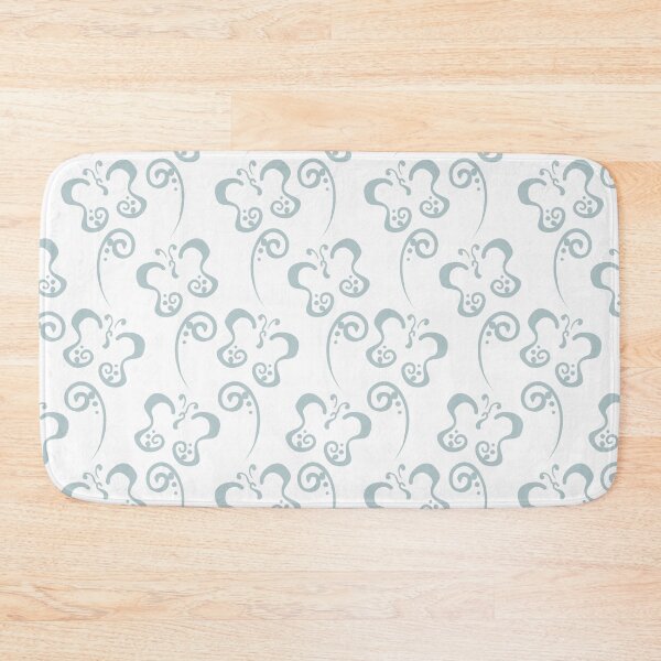 Item preview, Pastel Blue and White Butterfly and Scroll Pattern Pairs 2022 Popular Colour Restful Retreat 0497 designed and sold by ColorOfTheYears.