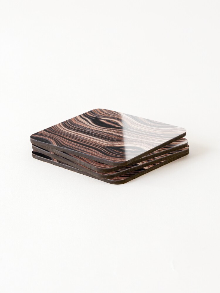 Thumbnail 4 of 5, Coasters (Set of 4), Vector Wood Texture Design designed and sold by RoxanneG.