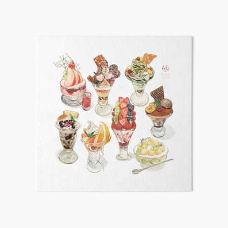 Japanese Parfait Collection Art Print for Sale by kailenefalls