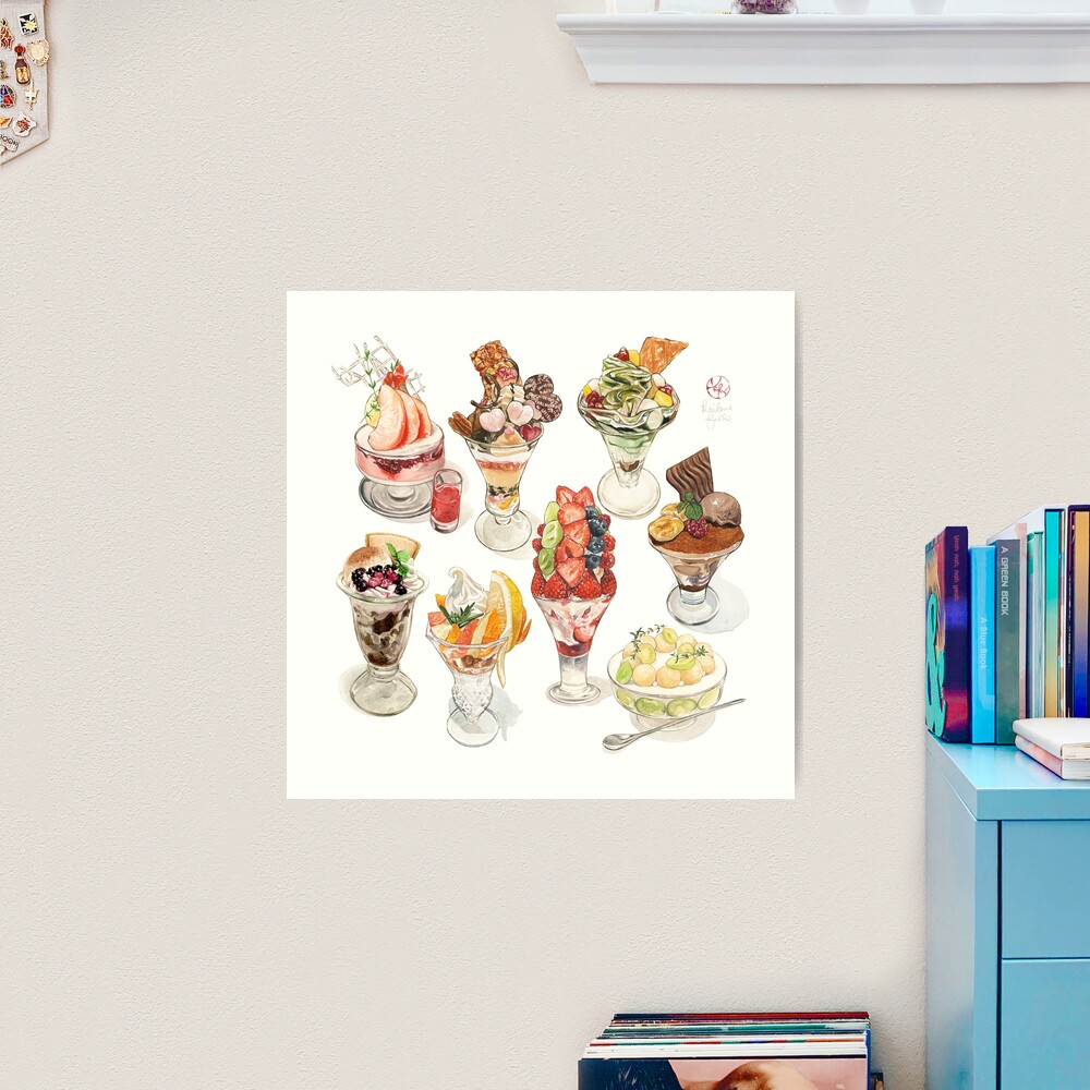 Japanese Parfait Collection | Art Board Print