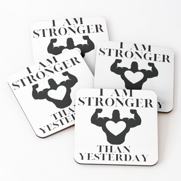 Item preview, I am stronger than yesterday designed and sold by Live  Today.