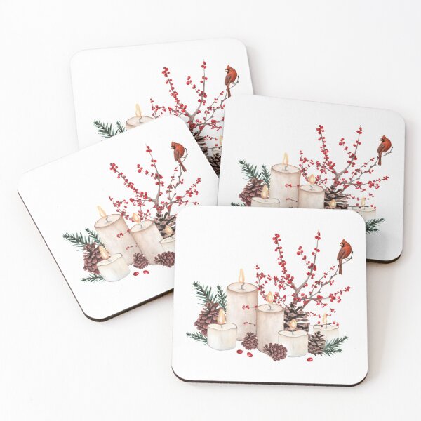 Item preview, Candles, Berries and Cardinal designed and sold by Barbny.