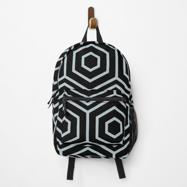Item preview, Black and Pastel Blue Geometric Line Shape Pattern Pairs 2022 Popular Colour Restful Retreat 0497 designed and sold by ColorOfTheYears.