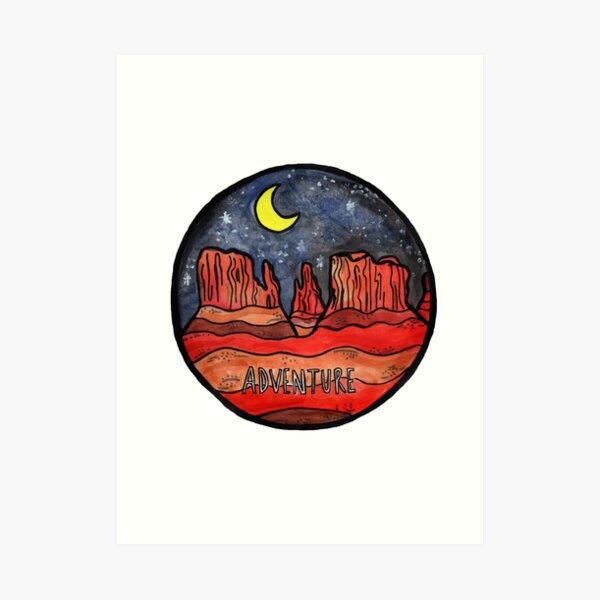 Desert Adventure Art Print
