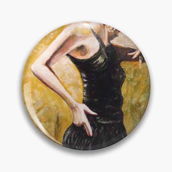 Item preview, SPANISH FLAMENSO DANCER IN BLACK designed and sold by Mackenzie Moulton International Artist .
