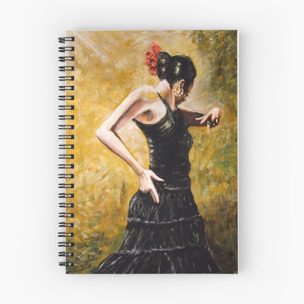 Item preview, SPANISH FLAMENSO DANCER IN BLACK designed and sold by Mackenzie Moulton International Artist .