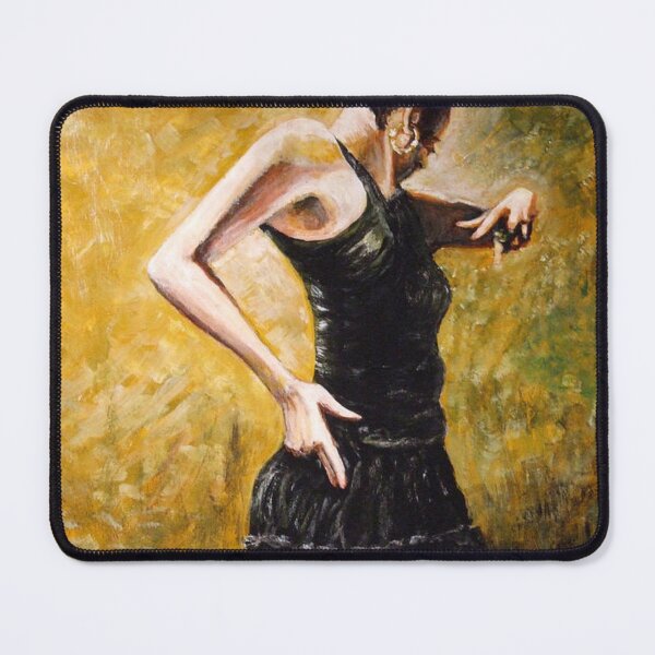 Item preview, SPANISH FLAMENSO DANCER IN BLACK designed and sold by Mackenzie Moulton International Artist .