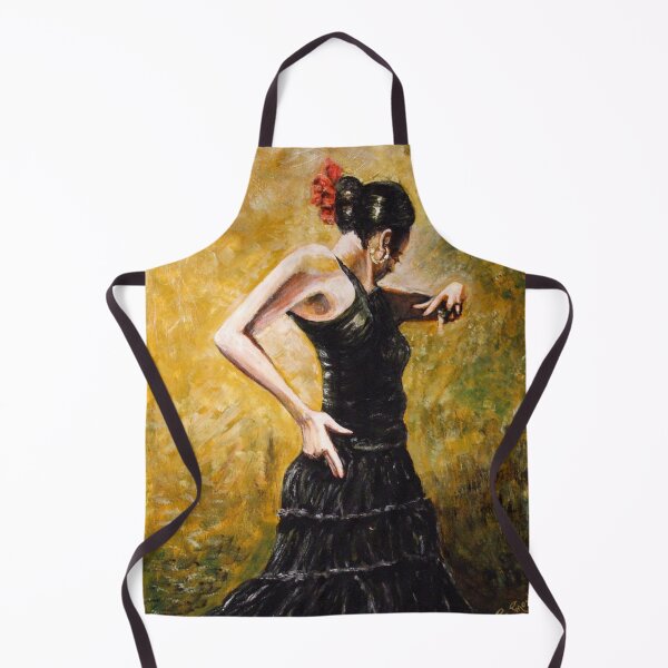 Item preview, SPANISH FLAMENSO DANCER IN BLACK designed and sold by Mackenzie Moulton International Artist .