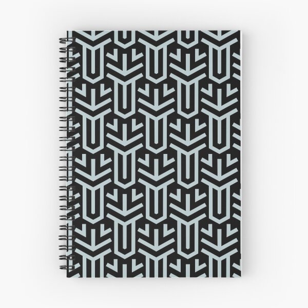 Item preview, Black and Pastel Blue Geometric Shape Tile Pattern Pairs 2022 Popular Colour Restful Retreat 0497 designed and sold by ColorOfTheYears.