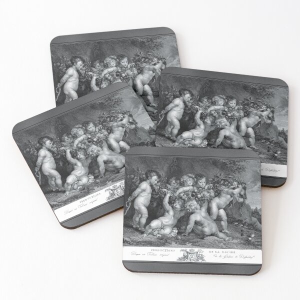 Item preview, Seven Putti Carrying A Garland Of Fruit by William Dickinson Classical Xzendor7 Old Masters Reproductions designed and sold by Xzendor7 Digital Art Creations.