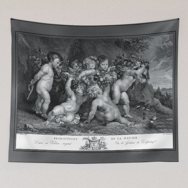 Item preview, Seven Putti Carrying A Garland Of Fruit by William Dickinson Classical Xzendor7 Old Masters Reproductions designed and sold by Xzendor7 Digital Art Creations.