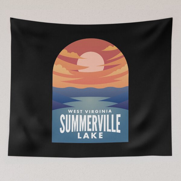 Item preview, Summerville Lake WV Retro Sunset designed and sold by HalpinDesign.