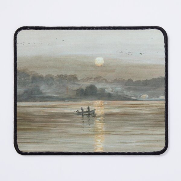 Item preview, RIVER EXE DEVON, EARLY MORNING FISHING designed and sold by Mackenzie Moulton International Artist .