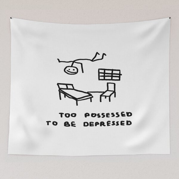 Item preview, Too Possessed To Be Depressed designed and sold by 4naans.