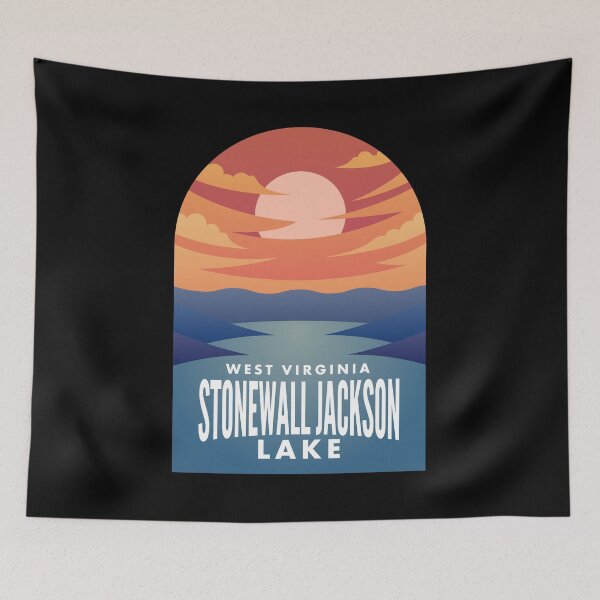 Item preview, Stonewall Jackson Lake WV Retro Sunset designed and sold by HalpinDesign.