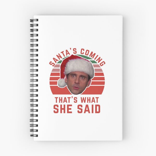 Item preview, Funny Christmas Card The Office Santa’s Coming That’s What She Said The Office meme designed and sold by POPCulturejb.