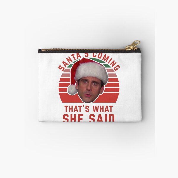 Item preview, Funny Christmas Card The Office Santa’s Coming That’s What She Said The Office meme designed and sold by POPCulturejb.