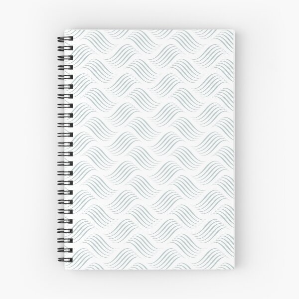Item preview, Pastel Blue and White Wavy Tessellation Line Pattern Pairs 2022 Popular Colour Restful Retreat 0497 designed and sold by ColorOfTheYears.
