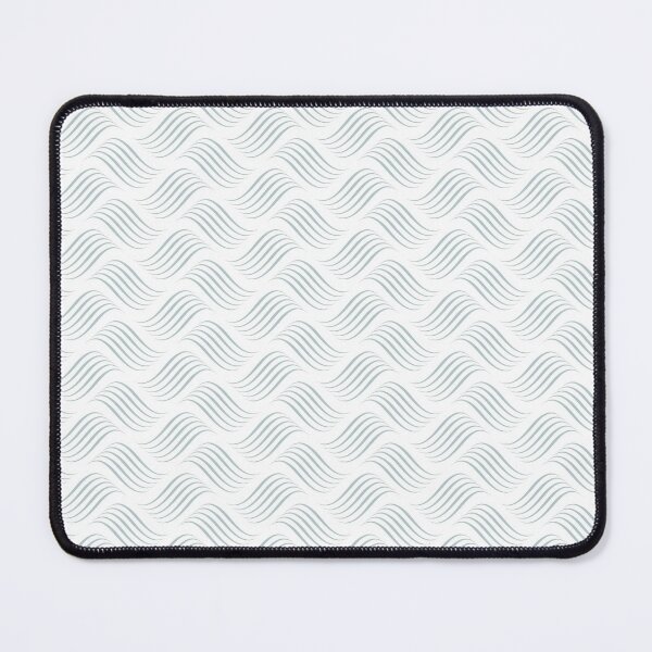 Item preview, Pastel Blue and White Wavy Tessellation Line Pattern Pairs 2022 Popular Colour Restful Retreat 0497 designed and sold by ColorOfTheYears.
