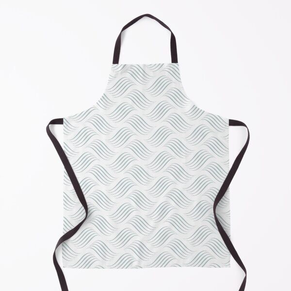 Item preview, Pastel Blue and White Wavy Tessellation Line Pattern Pairs 2022 Popular Colour Restful Retreat 0497 designed and sold by ColorOfTheYears.