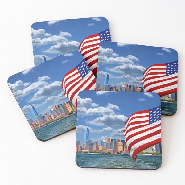Item preview, New York City Manhattan Skyline Ferry Flag designed and sold by Christopher Arndt.