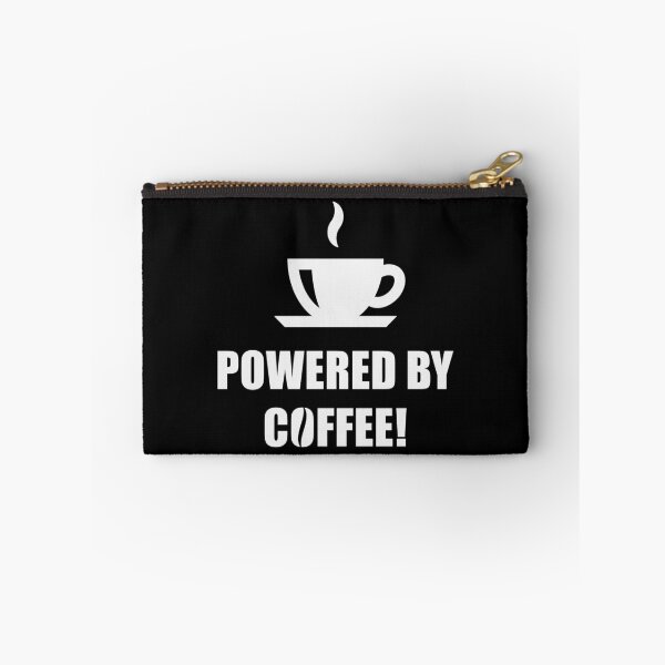 Item preview, Powered By Coffee! (Drinking Coffee / White) designed and sold by MrFaulbaum.