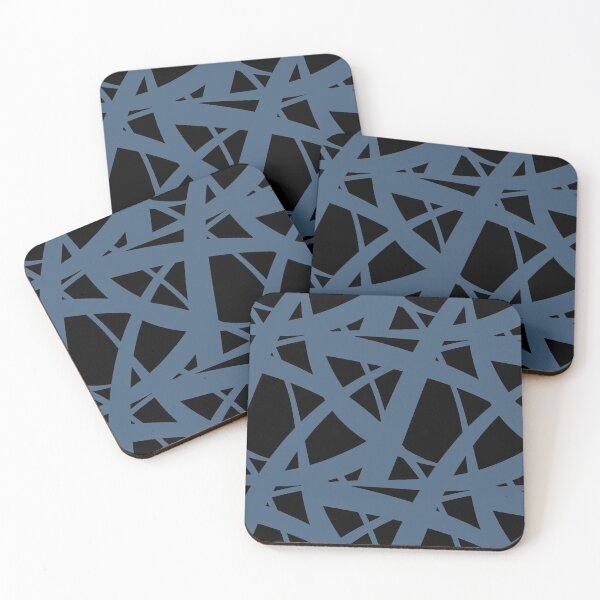 Artikelvorschau, Black and Blue Abstract Mosaic Pattern 3 Pairs Diamond Vogel 2022 Popular Colour Happy Tune 0648 entworfen und verkauft von ColorOfTheYears.