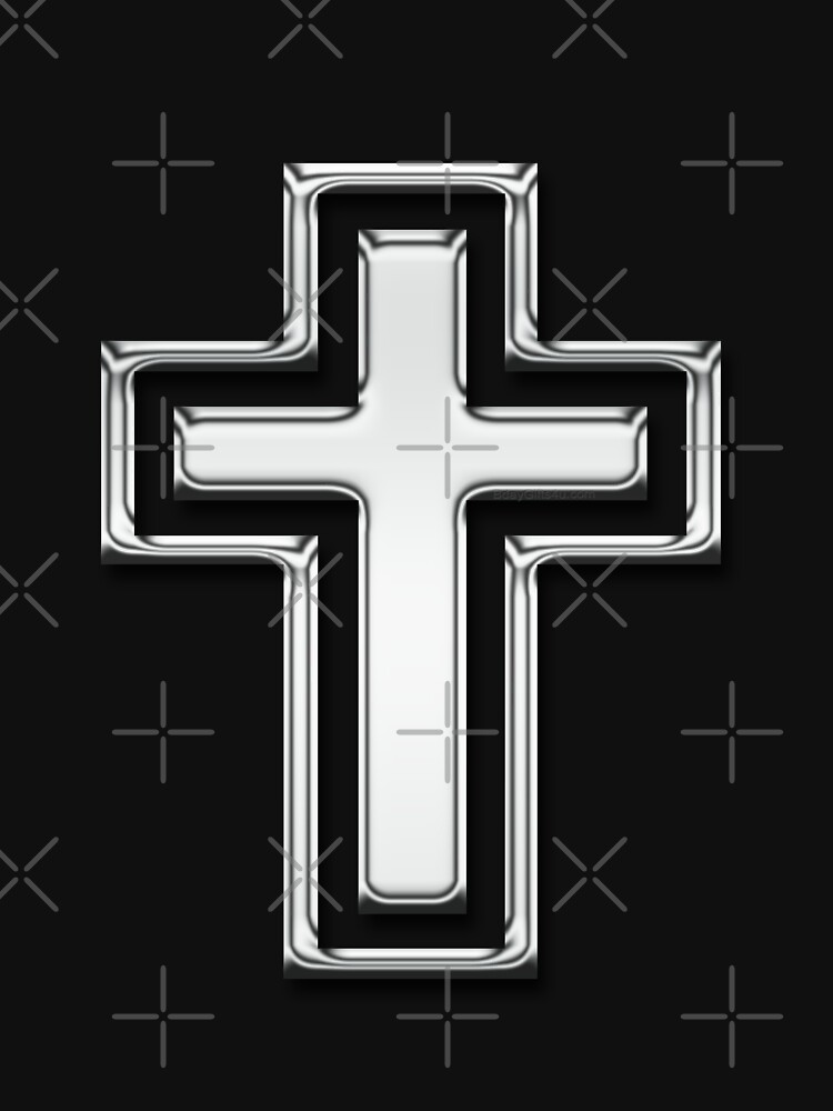 Silver metal cross by PartnersInTrust