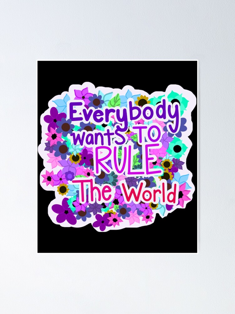 Tears For Fears Everybody wants to rule the world  Poster for Sale by  Etaaterangz