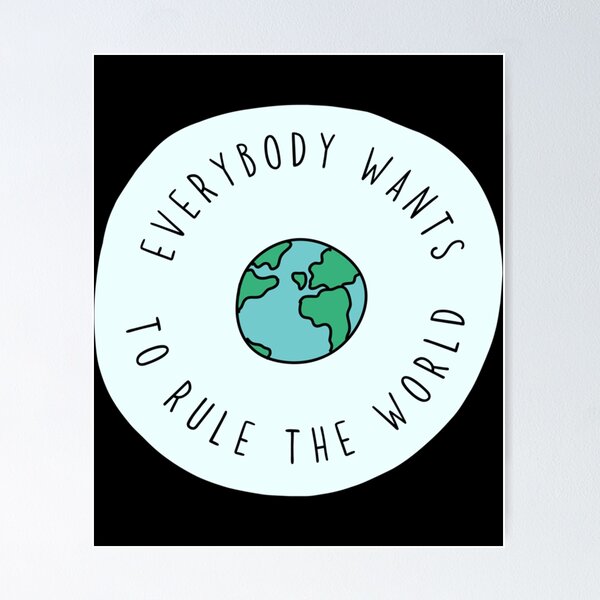 Tears For Fears Everybody wants to rule the world  Poster for Sale by  Etaaterangz