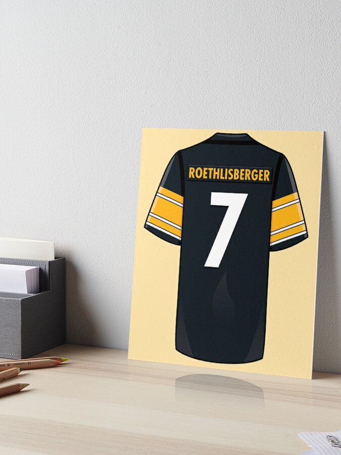 Ben Roethlisberger Jersey Art Board Print for Sale by WalkDesigns