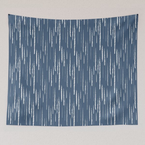 Item preview, Blue and White Grunge Vertical Stripe Pattern - Diamond Vogel 2022 Popular Colour Happy Tune 0648 designed and sold by ColorOfTheYears.