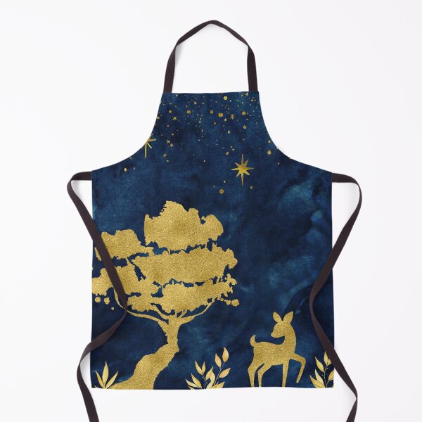Item preview, Starry night - gold silhouette designed and sold by Lolly's Lane Shoppe.