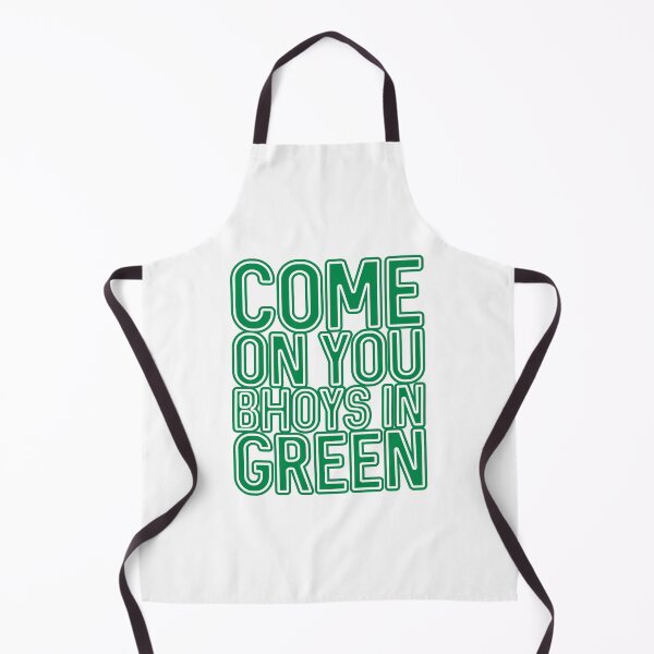 Item preview, COME ON YOU BHOYS IN GREEN, Glasgow Celtic Football Club Green and White Layered Text Design designed and sold by MacPean.