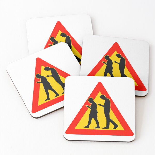 Item preview, Smartphone Warning Sign;  designed and sold by StickerApe.