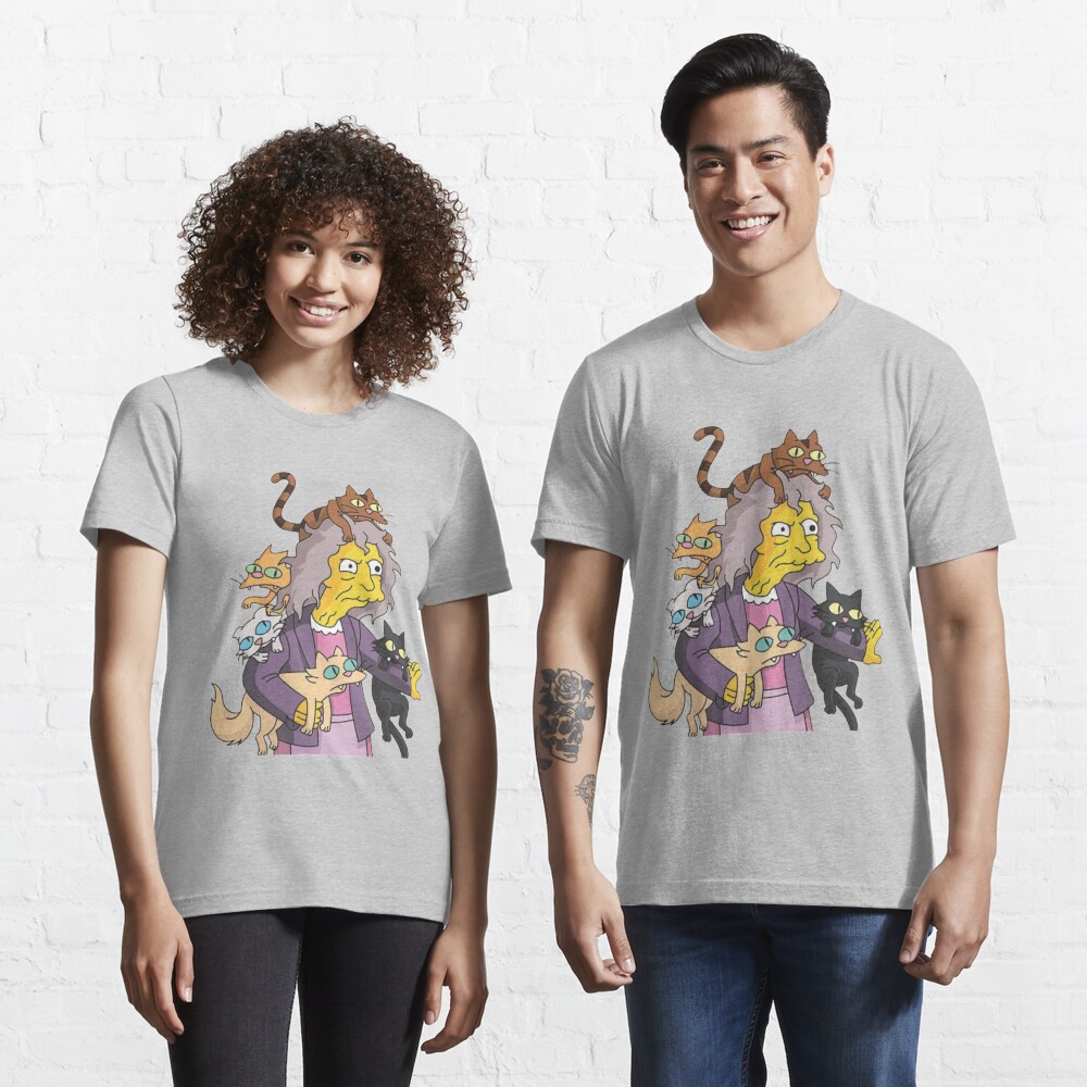 Camiseta Gata Loca La Familia de Simpson Divertido para Hombre Mujer