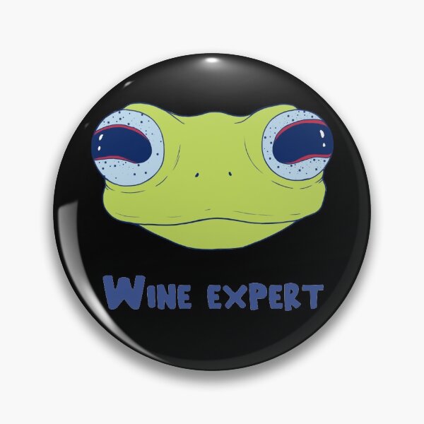 Item preview, Wine Expert Frog Face designed and sold by elevenkivi.