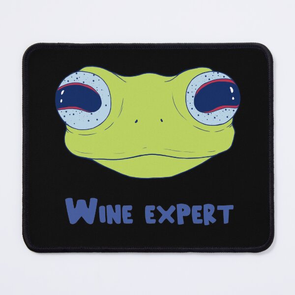 Item preview, Wine Expert Frog Face designed and sold by elevenkivi.