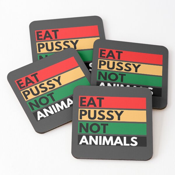 Item preview, Eat Pussy Not Animals - Vegan Retro Style Print designed and sold by Vegginitup.
