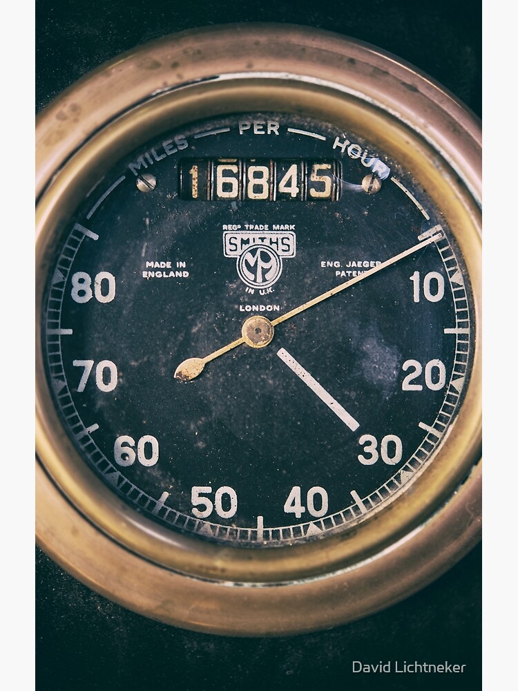 "Vintage Speedometer" Poster for Sale by davidlich Redbubble