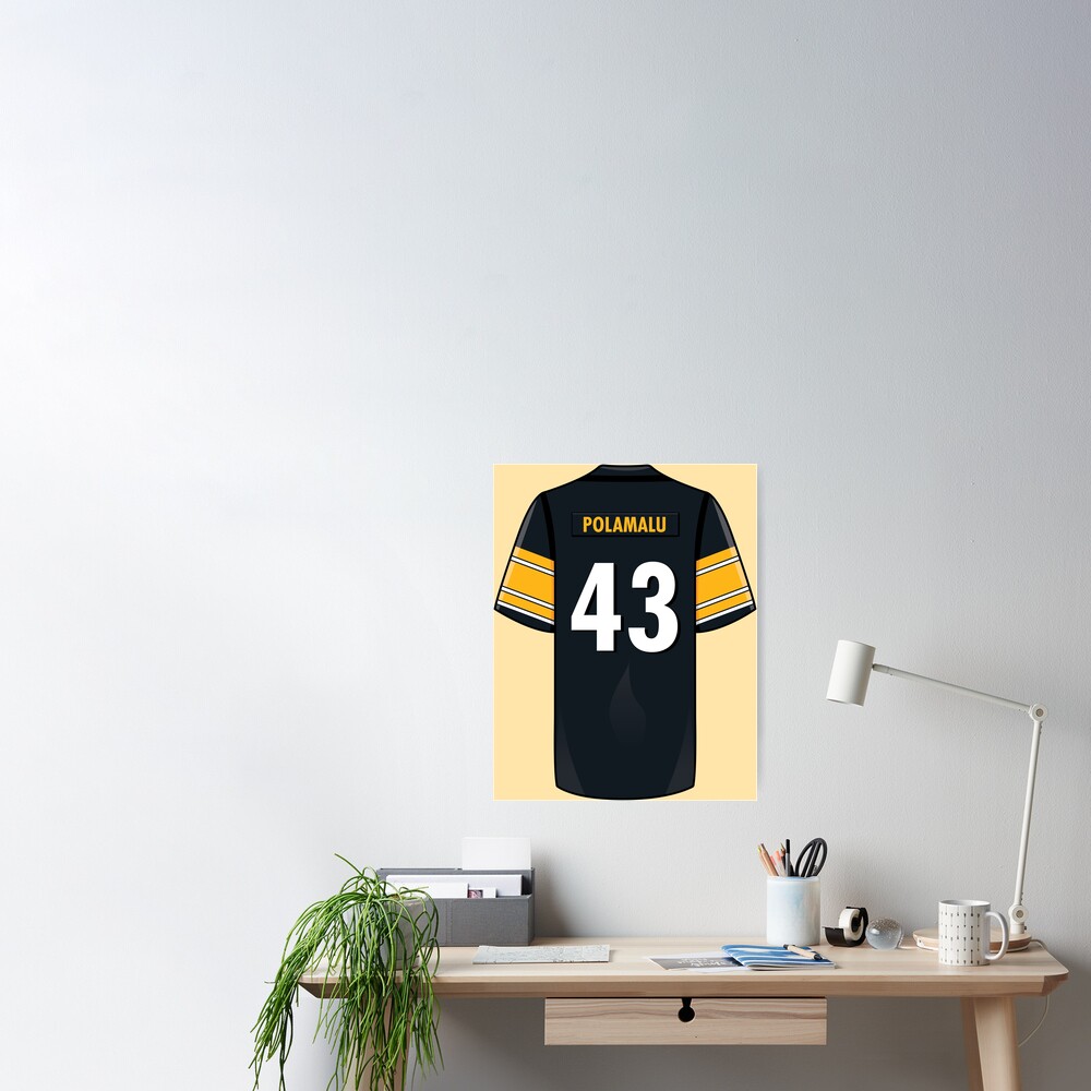 Troy Polamalu Jersey Poster for Sale by WalkDesigns