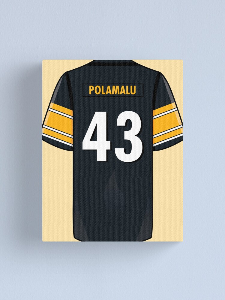 Troy Polamalu Jersey' Canvas Print for Sale by WalkDesigns