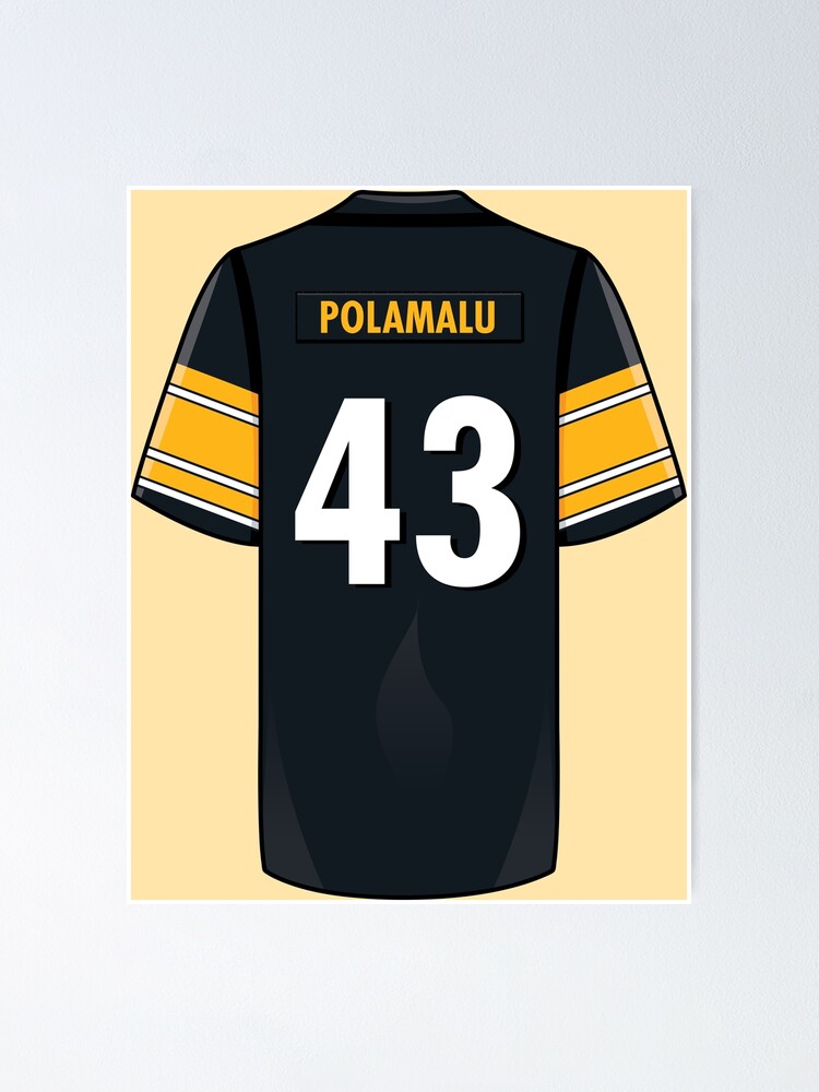 Troy Polamalu Jersey Poster for Sale by WalkDesigns