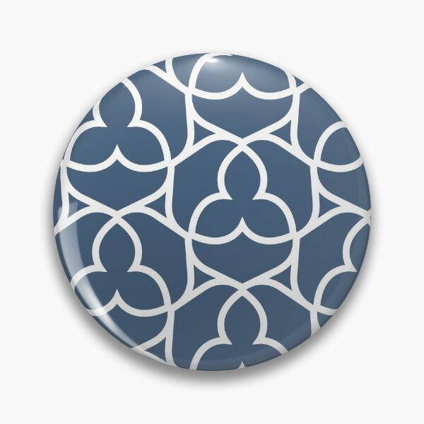 Item preview, Blue and White Ornamental Shape Pattern 2 Pairs Diamond Vogel 2022 Popular Colour Happy Tune 0648 designed and sold by ColorOfTheYears.