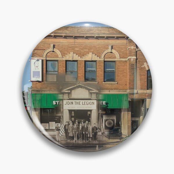 Item preview, Mashup - Geneva, IL - American Legion Members outside their Headquarters designed and sold by Shumway  Studio.